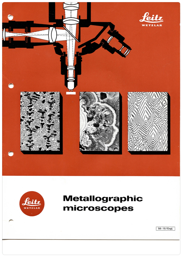 A brochure of a metallographic microscope
Description automatically generated