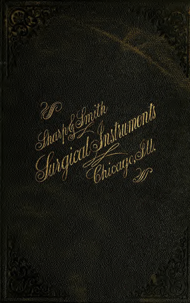 A black leather cover with gold writing
Description automatically generated
