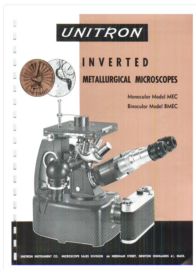 A brochure of a microscope
Description automatically generated