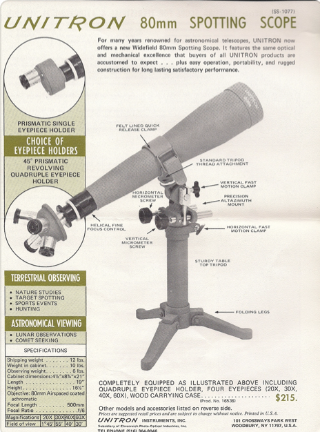 A close-up of a telescope
Description automatically generated
