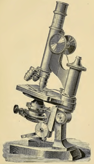 A close up of a microscope
Description automatically generated