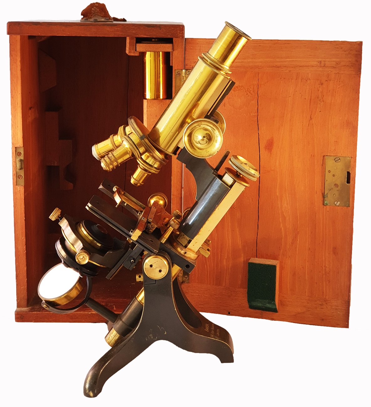 Microscope 103 (C. Baker; Advanced Student’s microscope; c. 1900)