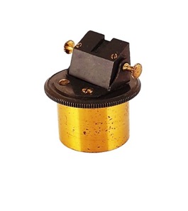 A black and yellow object
Description automatically generated